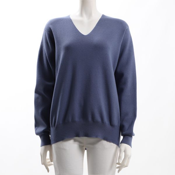 ウォッシャブルVネックニット
