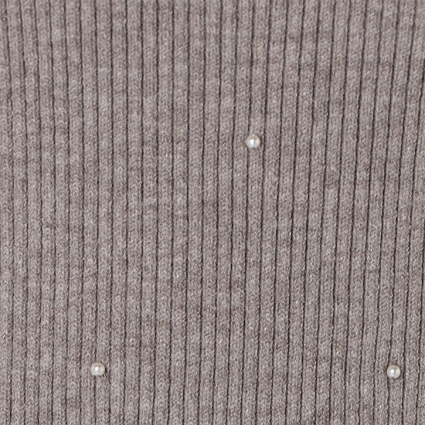 パールデザインリブニット