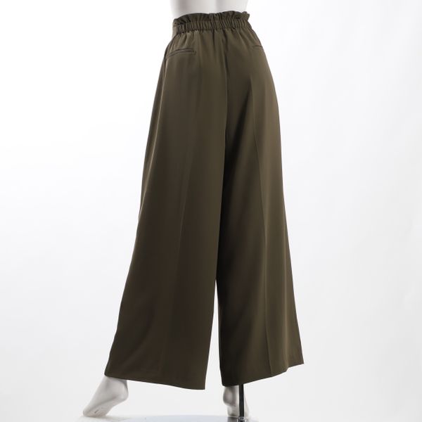 タック入りハイウエストワイドパンツ