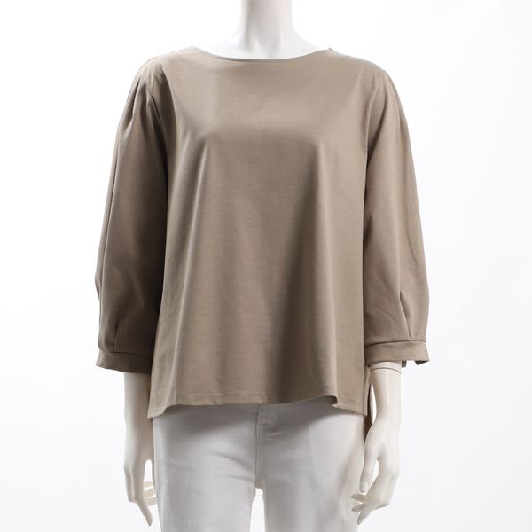 ボリュームスリーブサイドスリットカットソー