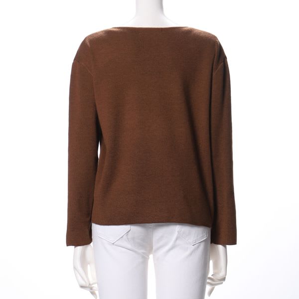 ドロップショルダーVネックニット