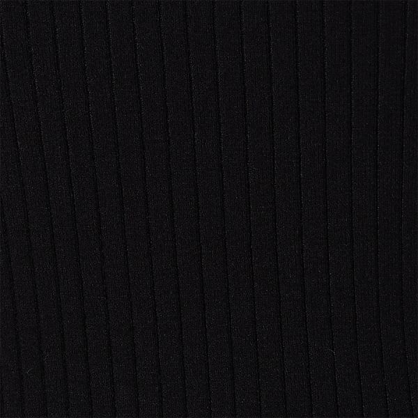 裾切り替えデザインリブニット