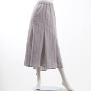 ストライプ柄マーメイドスカート