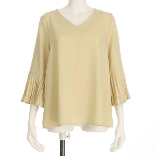 袖プリーツブラウス