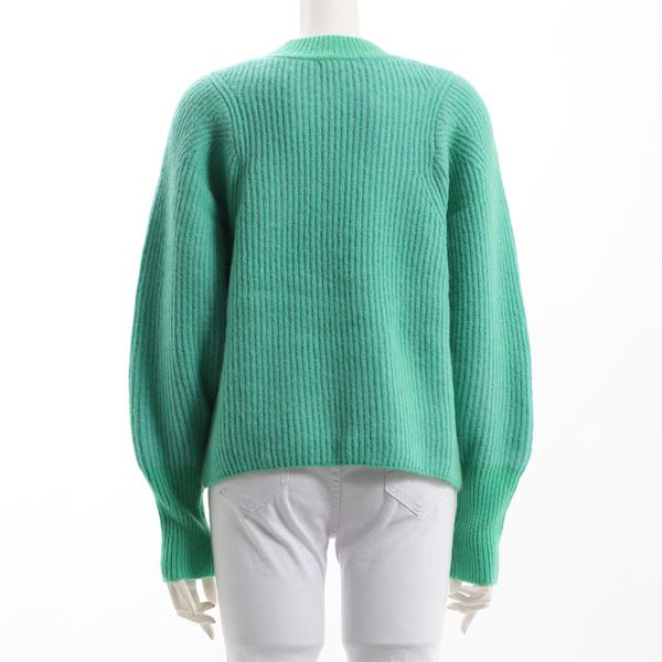 バイカラーボリュームスリーブニット