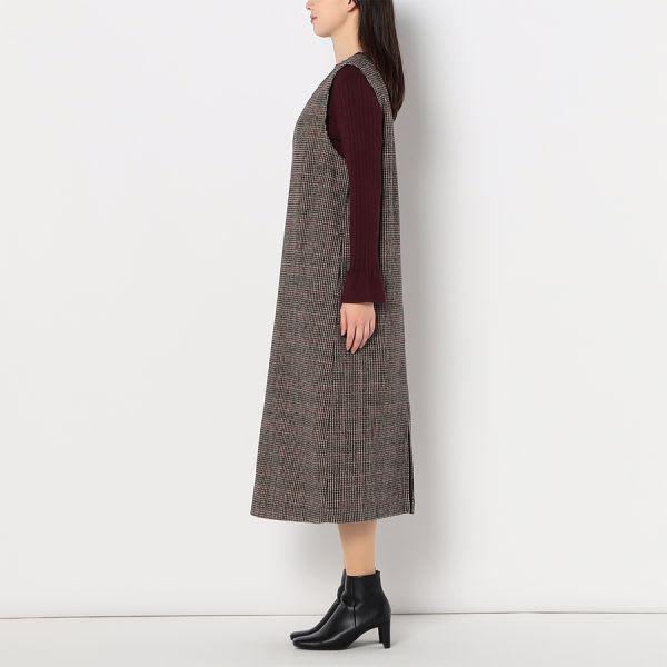 ミニ千鳥チェックジャンパースカート