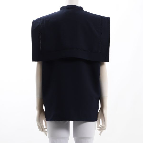 バンドカラービッグカラーブラウス