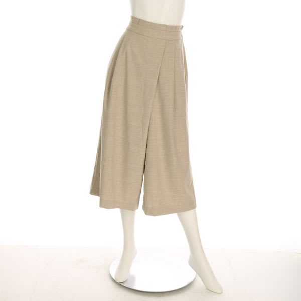 ウエストタックラップ風ワイドパンツ