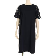 袖レースワンピース