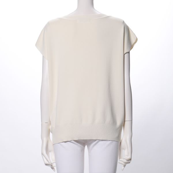 シンプルデザインフレンチスリーブニット