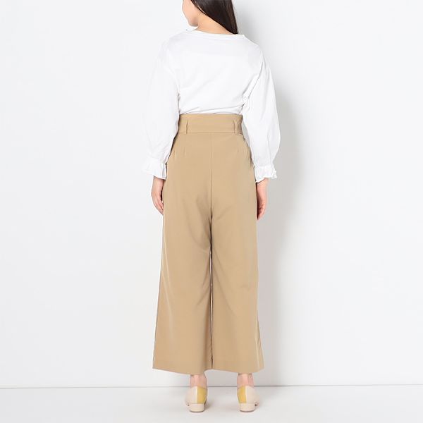 袖タックドロップショルダーカットソー