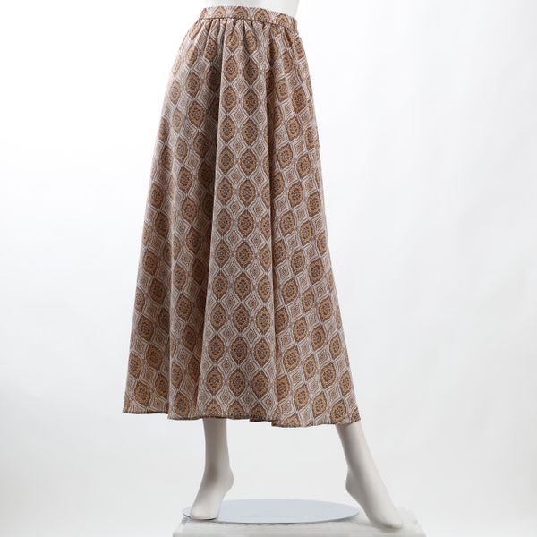 エスニック柄フレアスカート