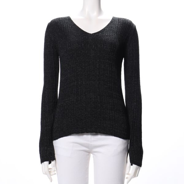 MIX混スリット袖リブニット