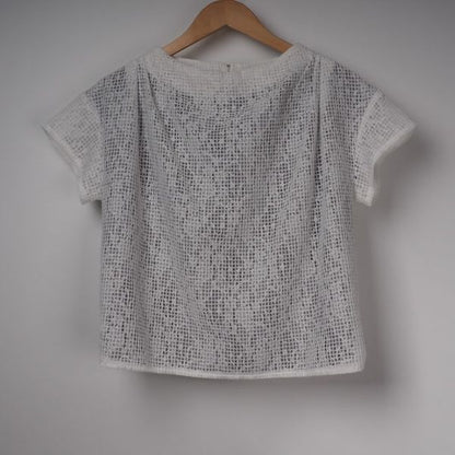 透け感ボックスシルエットブラウス