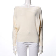 ボートネックドルマンスリーブニット