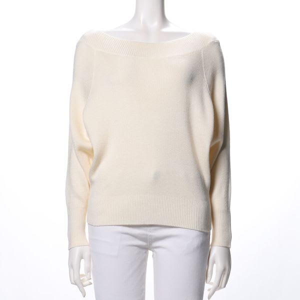 ボートネックドルマンスリーブニット