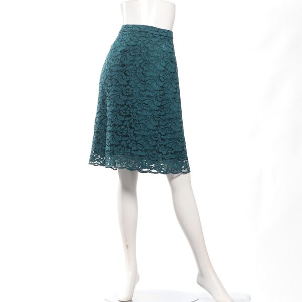 ラップ風総レーススカート