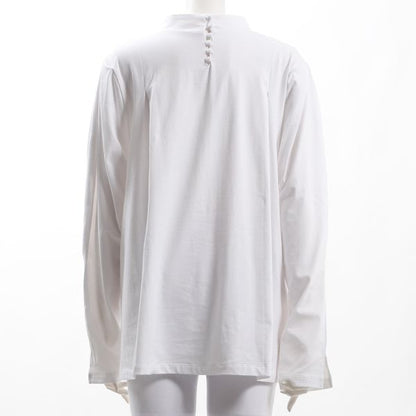 バックボタン付きスリットカットソー