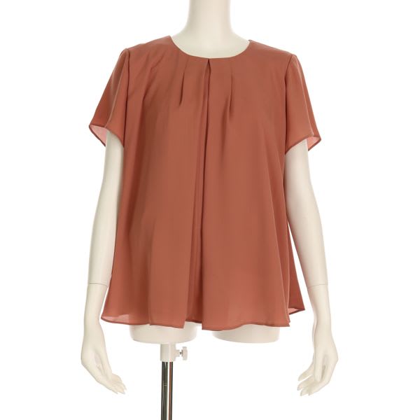 シフォンタックブラウス