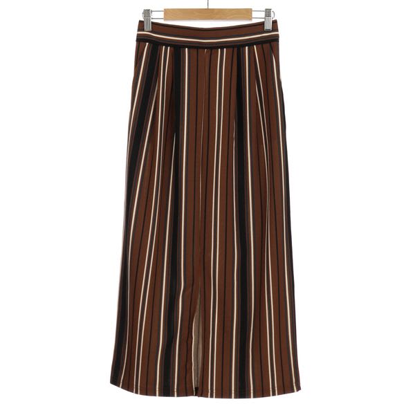マルチストライプ柄タイトスカート