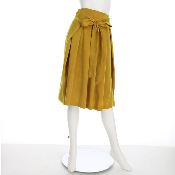 フロントリボンフレアスカート