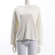 オフネックドロップショルダーニット