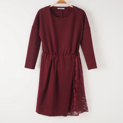 レース切り替えデザインワンピース