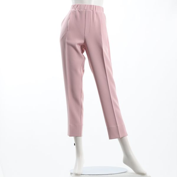 ウエスト総ゴムタック入りテーパードパンツ