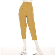 後ろベルトテーパードパンツ