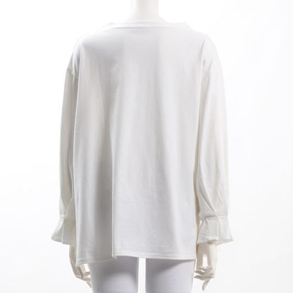 袖タックドロップショルダーカットソー