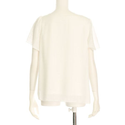 シャドーチェックメタルパーツブラウス