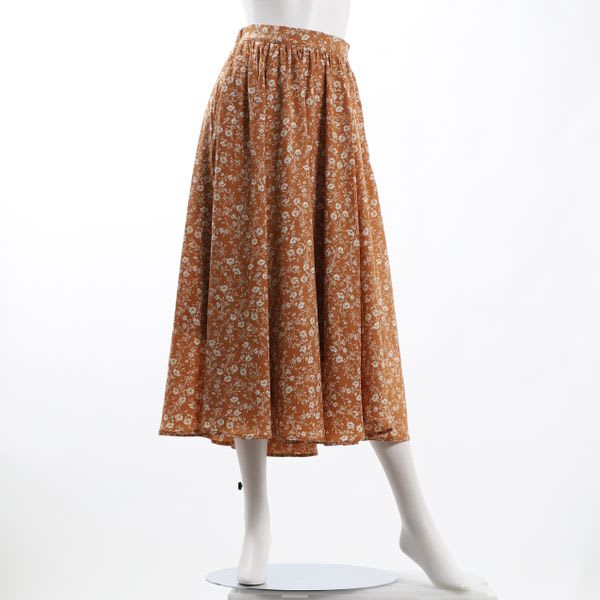 小花柄スカート