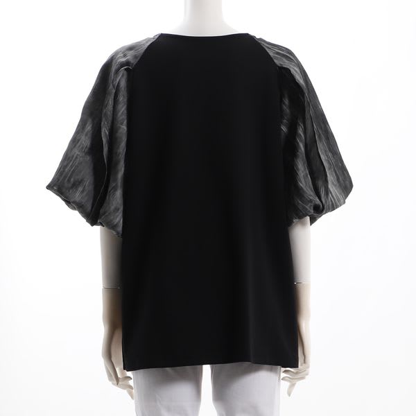 ストレッチスムース異素材切り替えカットソー