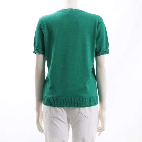 クルーネックハイゲージニット