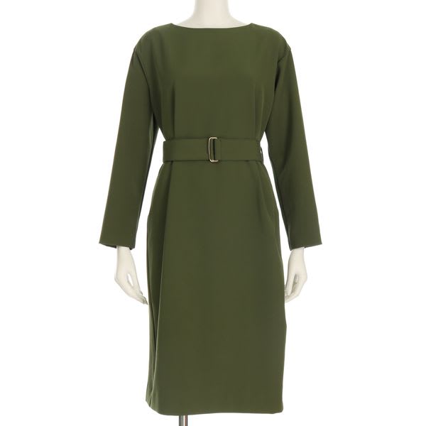 ベルト付きワンピース