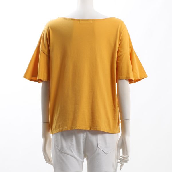 バイオシルケットフレアスリーブカットソー