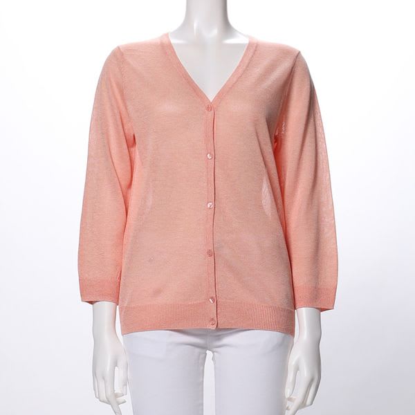 Vネックニットカーディガン