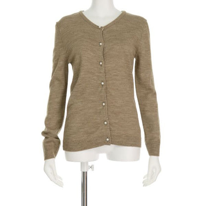 パールボタンニットカーディガン