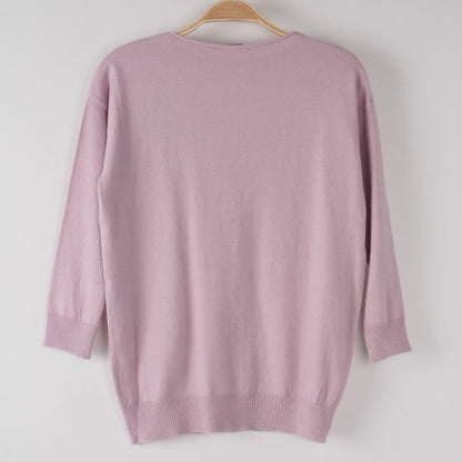 切りっぱなしデザインニット