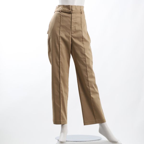 テンセル混ストレッチセミワイドパンツ