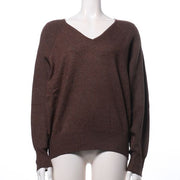 ラメ混Vネックニット
