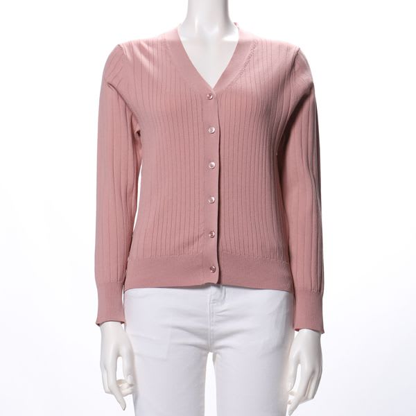 Vネックカーディガン