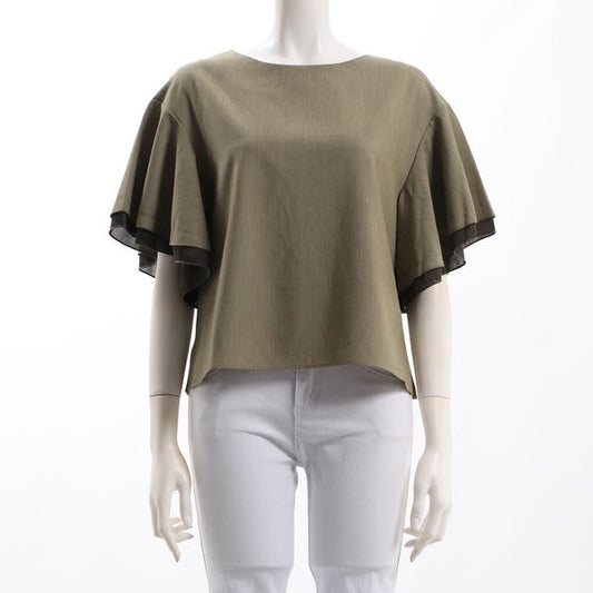 フリル袖ブラウス