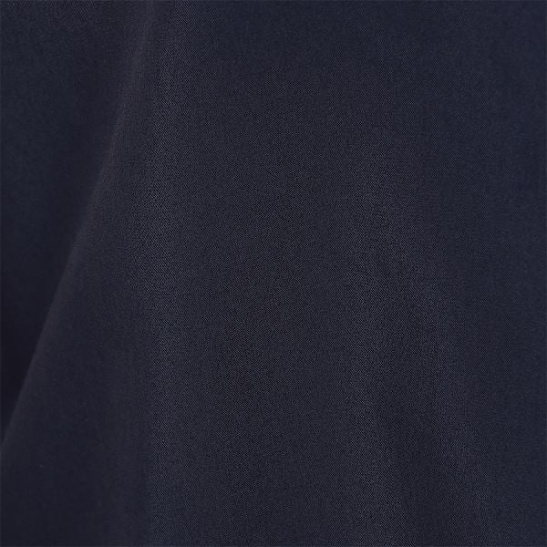 袖フリルラウンドネックブラウス