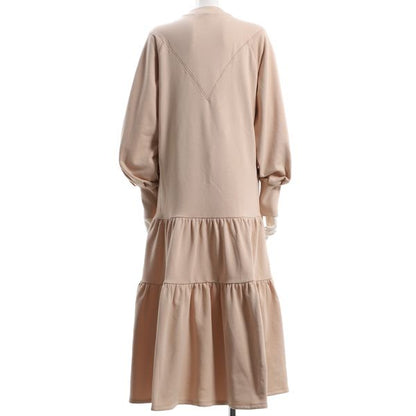 ボリュームスリーブティアードワンピース