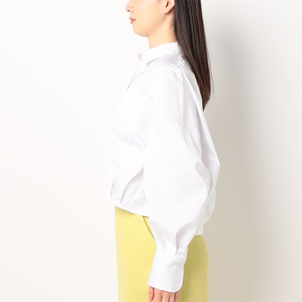 アウトポケットタックデザインシャツ