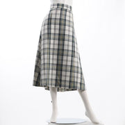 チェック柄フレアスカート