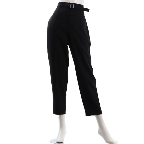 ベルト付きセンターシームテーパードパンツ