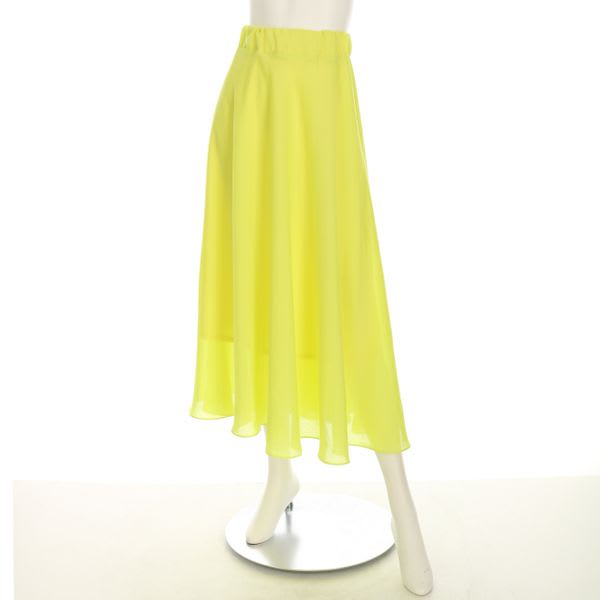 カラーフレアマキシスカート