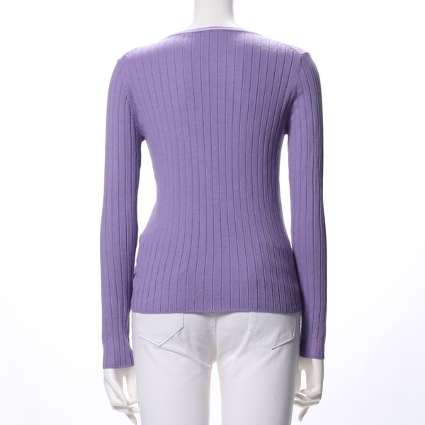 シンプルリブニット